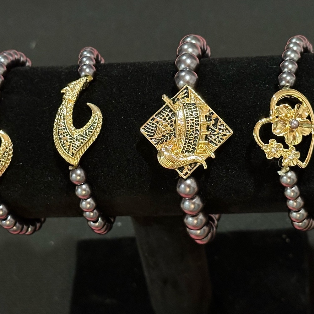 Pearl bracelet with beads for women, Polynesian beads bracelet-Hawaii